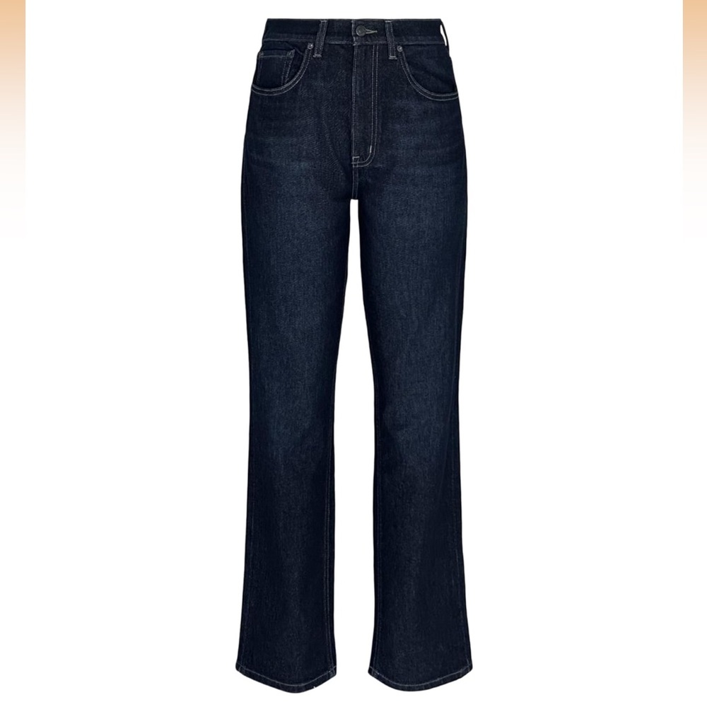 Current / Elliott The Cody Dark Wash Straight Leg High Waited Jeans, NEW - Picture 2 of 3